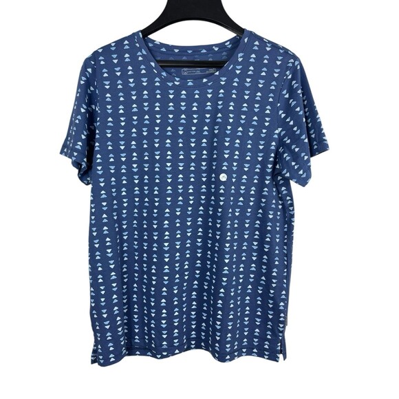 Eddie Bauer Women’s Everyday Essential Fitted Lake Print Blue T-shirt M NWT - Picture 1 of 13